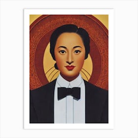 Setsuko Hara Illustration Movies Art Print