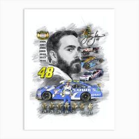 Jimmie Johnson 1 Art Print