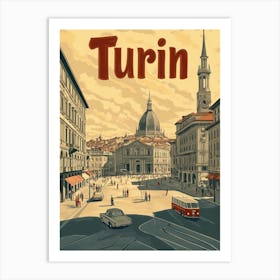 Aihrgdesign A Classic 1960s Travel Poster For Turin Showcasin 8cd91c97 C7a6 4b95 9c3b Be65b549f0ea 1 Art Print