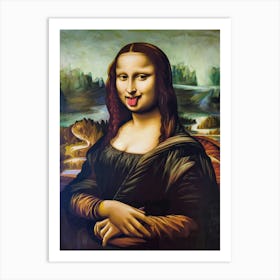 Mona Lisa When Art Gets Silly Art Print