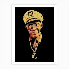 Captain Luke Blues Music in Pop Art Art Print