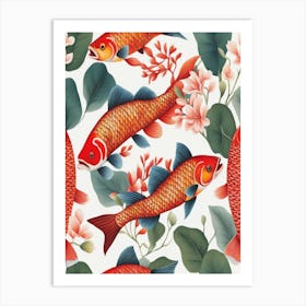 Chinese Koi Fish Art Print