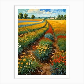 Field Of Flowers 2 Art Print