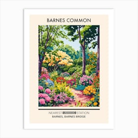 Barnes Common London Parks Garden 1 Art Print