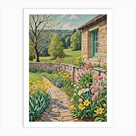 Country Garden Path Art Print