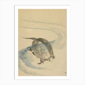 A Tortoise, Katsushika Hokusai Art Print