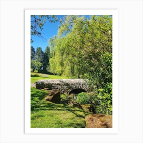 Stone Bridge In St Fagans garden Art Print