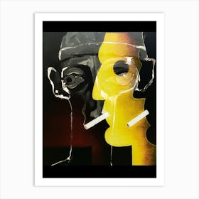 Dichotomy in Smoke Art Print