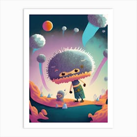 Aliens In Space Art Print