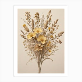 Fleurs Sechees, Dried Flowers Exhibition Poster 23 Art Print (3) Art Print