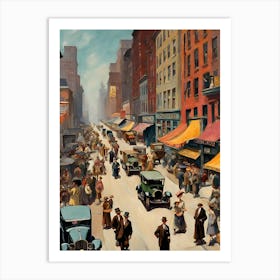 New York City Street Scene 9 Art Print