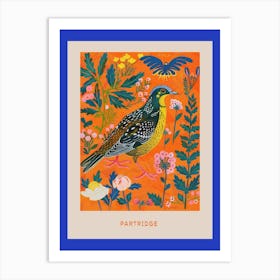 Spring Birds Poster Partridge 3 Art Print