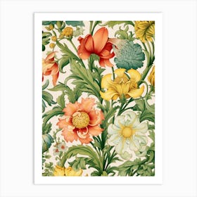 Floral Pattern 101 Art Print