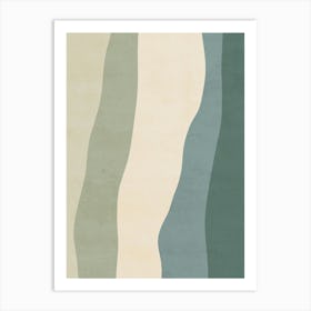 Abstract Wavy Lines - Ts Art Print