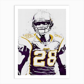 Adrian Peterson Minnesota Vikings Art Print