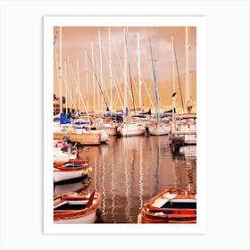 Boats Naples Water Port Ships Wind italy italia italian photo photography art travel Art Print