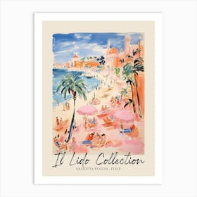 Salento, Puglia   Italy Il Lido Collection Beach Club Poster 3 Art Print