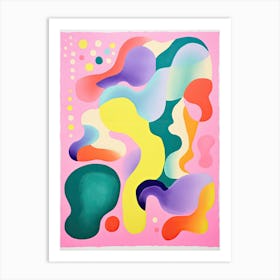 Abstract Landscape Risograph Style 20 Art Print