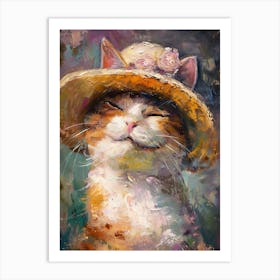 Cat In A Hat 7 Art Print