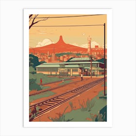 Nairobi Kenya Travel Illustration 1 Art Print