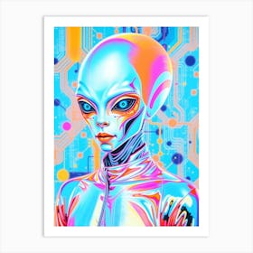 Alien in Soft Gloss Art Print