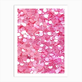 Pink Confetti Art Print