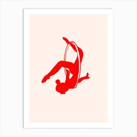 Red Figure Movement 2 Art Print