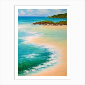 Galley Bay Beach Antigua Monet Style Art Print