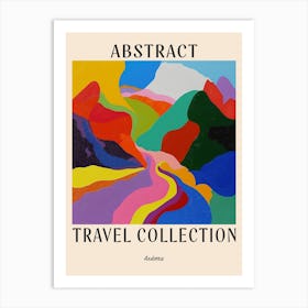 Abstract Travel Collection Poster Andorra 7 Art Print