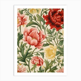 Floral Wallpaper 57 Art Print