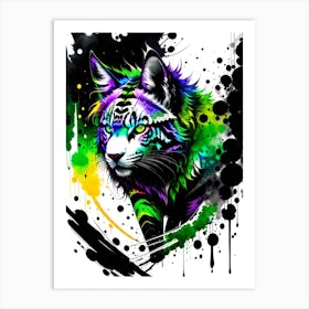 Colorful Tiger 2 Art Print