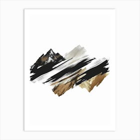 Abstract Brushstrokes 19 Art Print