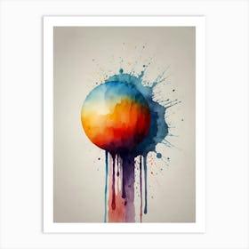 Abstract Watercolor Painting 12 Art Print