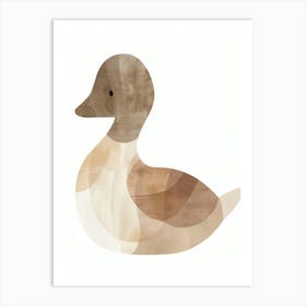 Charming Nursery Kids Animals Duckling 1 Art Print