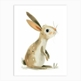 Californian Rabbit Kids Illustration 1 Art Print