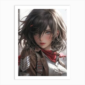 Mikasa Ackerman Attack On Titan 6 Art Print