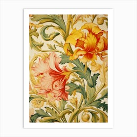 Floral Wallpaper 135 Art Print