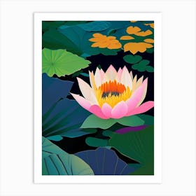 Lotus Flower In Garden Fauvism Matisse 3 Art Print