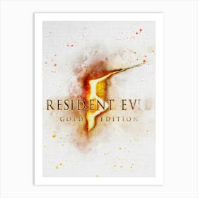 Resident Evil Village Watercolor Art Print