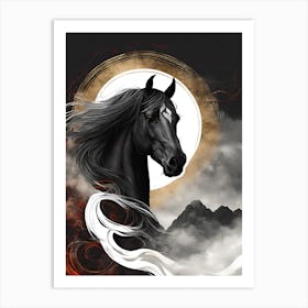 Black Horse 5 Art Print