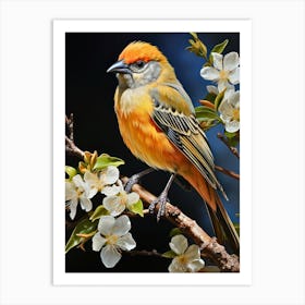 Bird On A Branch 1 Art Print