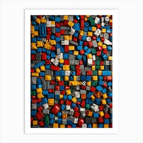 Lego Bricks Art Print