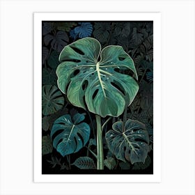 Monstera Leaf Art Print