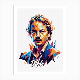 Diplo 01 Portrait Music Icon Style WPAP Pop Art Art Print