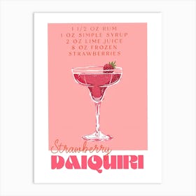 Strawberry Daiquiri Art Print