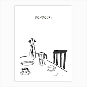 Bonjour Art Print