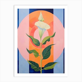 Snapdragon Flower 4 Hilma Af Klint Inspired Pastel Flower Painting Art Print