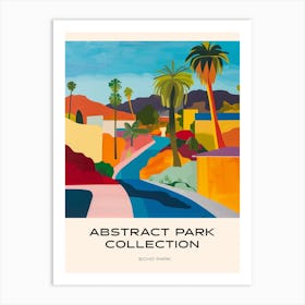 Abstract Park Collection Poster Echo Park Los Angeles 1 Art Print