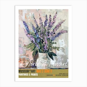 A World Of Flowers, Van Gogh Exhibition Lavender 4 Art Print