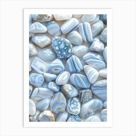 Blue Agate 9 Art Print